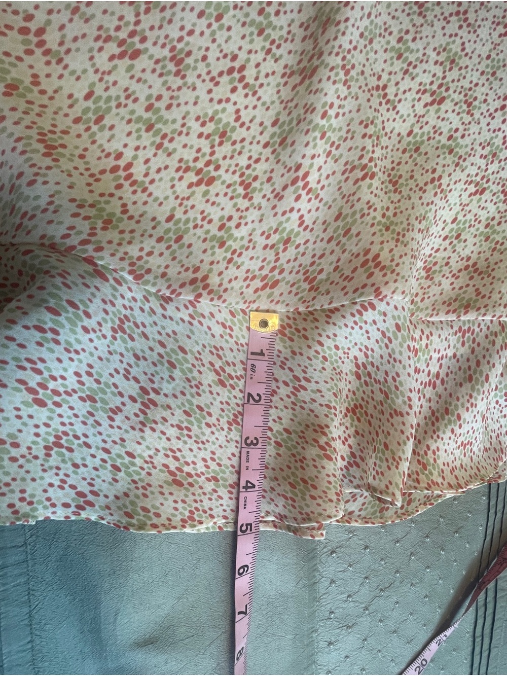 Ann Taylor Loft Floral Ruffle Crepe Hem Skirt size 10 - Picture 7 of 7